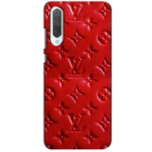 Текстурний Чохол Louis Vuitton для Сяомі СС9 – Червоний ЛВ