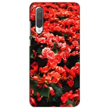 Чехлы с Цветами для Xiaomi Mi CC9e (VPrint) (Цветы красные)
