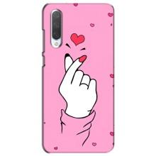 Чехол с принтом для Xiaomi Mi CC9e (AlphaPrint - Знак сердечка)