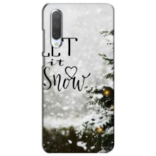 Новогодние, Праздничные Чехлы для Xiaomi Mi CC9e - 2024 год (Let it snow)