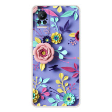 Чехлы с Цветами для Xiaomi Civi 1S (VPrint) (Цветочный дизайн)