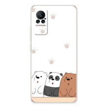 Чехлы с изображением разных животных для Xiaomi Civi 1S (Удивленные медвеженки)