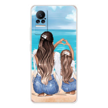 Чехол с печатью для Xiaomi Civi 1S - (Мама с ребенком) (AlphaPrint) (Мама с доченькой)