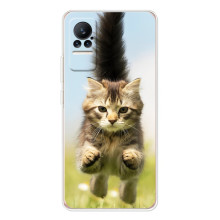Чехлы с Котиками для Xiaomi Civi 1S (VPrint) (Прыжок кота)