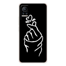 Чохол (Знак сердечка) для Xiaomi Civi 1S – Сердечко на чорному