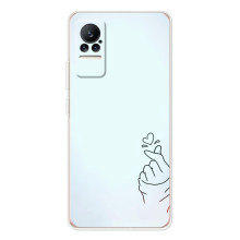 Чохол (Знак сердечка) для Xiaomi Civi 1S – Сердечко на блакитному