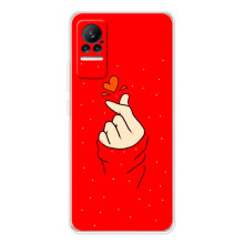 Чохол (Знак сердечка) для Xiaomi Civi 1S – Сердечко на червоному