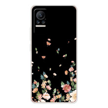 Чехол для Сиви 1С - с принтом (Дизайнерские) (AlphaPrint) (Маленькие цветы)