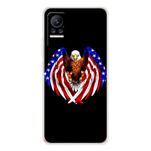 Чехол Флаг USA для Xiaomi Civi 1S – Крылья США