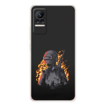 Чохол з картинкою "Герой Pubg" на Xiaomi Civi 1S (В полум'ї)