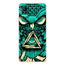 Чехол с птицами на Xiaomi Civi 1S (VPrint) (Сова с глазом)