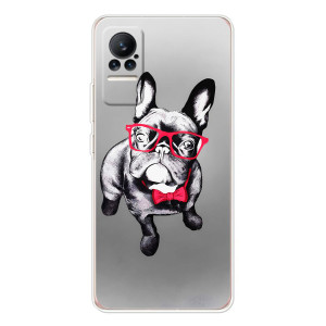 Чехол (ТПУ) Милые собачки для Xiaomi Civi 1S (Бульдог в очках)