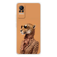 Чехол с принтом стильные животные для Сиви 1С (Стильный леопард)