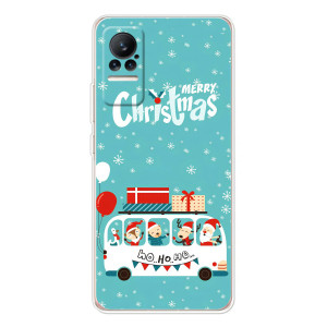 Силиконовый бампер на рождество для Xiaomi Civi 1S (Рождественское настроение)