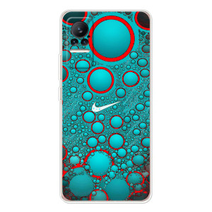 Силиконовый Чехол на Xiaomi Civi 1S с картинкой Nike (Найк зеленый)