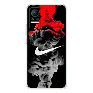 Силиконовый Чехол на Xiaomi Civi 1S с картинкой Nike (Nike дым)