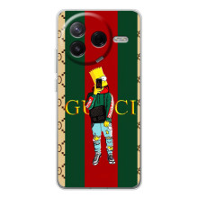 Брендновые Чехлы для Xiaomi Civi 4Pro - (PREMIUMPrint) (Барт ГУЧЧИ)