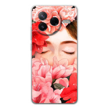 Чехлы (ART) Цветы на Xiaomi Civi 4Pro (VPrint) (Очі в квітах)