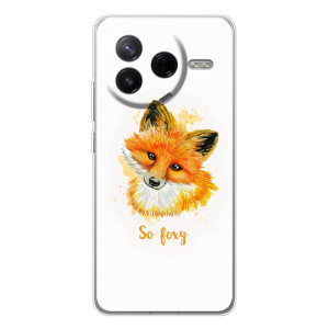 Чехлы с картинкой Лисички для Xiaomi Civi 4Pro (VPrint)