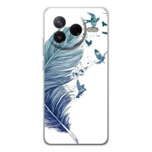 Чехол с картинкой (Стильные) для Сиви 4Про - (AlphaPrint) – Перышко