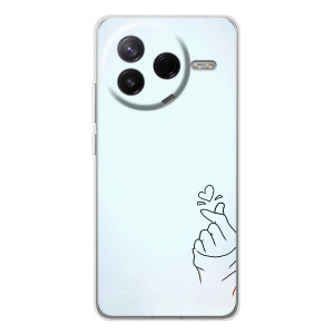 Чохол (Знак сердечка) для Xiaomi Civi 4Pro – Сердечко на блакитному