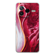 Чехол для Сиви 4Про - с принтом (Дизайнерские) (AlphaPrint) (Мрамор красный)