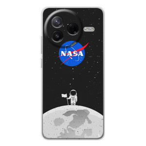 Силиконовый бампер с принтом "Наса" на Xiaomi Civi 4Pro – Космонавт NASA