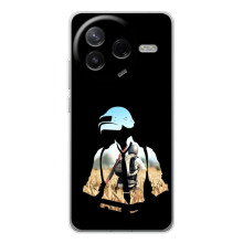 Силиконовый чехол с картинкой "Герой Pubg" на Xiaomi Civi 4Pro (Пубг мен)