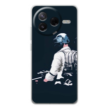Силиконовый чехол с картинкой "Герой Pubg" на Xiaomi Civi 4Pro (В экиперовке)