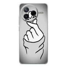 Чохол з принтом для Xiaomi Civi 4Pro (AlphaPrint - Знак сердечка)