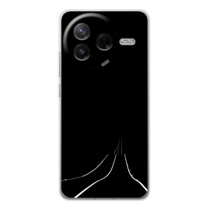 Чехол с картинками на черном фоне для Xiaomi Civi 4Pro – Дорога