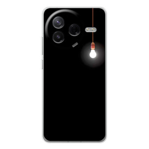 Чехол с картинками на черном фоне для Xiaomi Civi 4Pro – Лампочка
