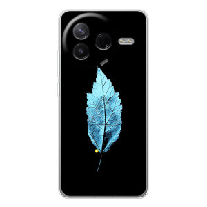 Чехол с картинками на черном фоне для Xiaomi Civi 4Pro – Листочек