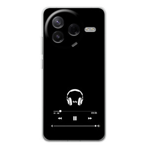 Чехол с картинками на черном фоне для Xiaomi Civi 4Pro – Плеер