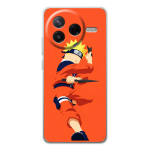 Чехлы с принтом Наруто на Xiaomi Civi 4Pro – Силуэт Наруто