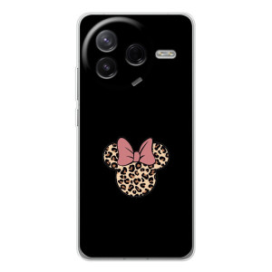 Чехол с леопардовым принтом на Xiaomi Civi 4Pro – Леопардовая Минни