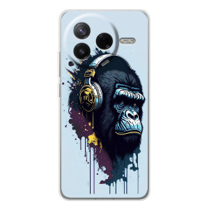 Чехол с Обезьянами Xiaomi Civi 4Pro - (AlphaPrint)