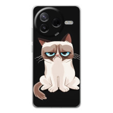 Чехол с принтом для Xiaomi Civi 4Pro (AlphaPrint) Модные коты (Грустный кот)