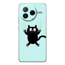 Чехол с принтом для Xiaomi Civi 4Pro (AlphaPrint) Модные коты (Падающий кот)