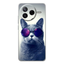 Чехол с принтом для Xiaomi Civi 4Pro (AlphaPrint) Модные коты (Стильный кот)