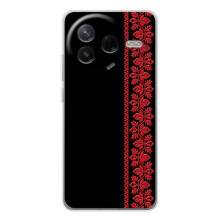 Силиконовый Чехол на Xiaomi Civi 4Pro с картинкой Вышиванки – Вышиванка на черном
