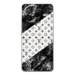 Чехол Стиль Louis Vuitton на Xiaomi Civi 4Pro – LV на белом