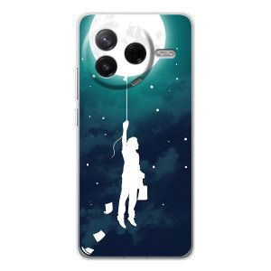 Чехол (ТПУ) с планетами на Xiaomi Civi 4Pro – To The moon