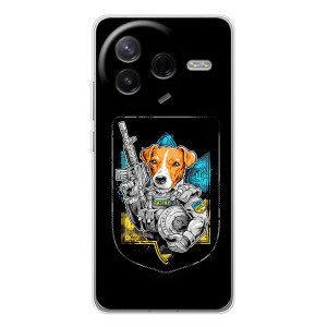 Чехол с принтом для Xiaomi Civi 4Pro – Патрон Воин