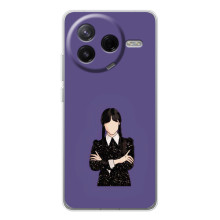 Чехлы Венсдей на Xiaomi Civi 4Pro Уэнсдей (AlphaPrint) (Уэнздей в черном)