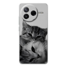 Чехол с рисунком кот на Xiaomi Civi 4Pro (Пара котов)