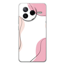 Чохол квітковий дизайн для Xiaomi Civi 4Pro – Рожевий фон