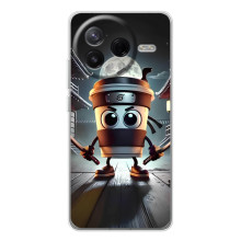 Чехол с мемом Тралалело тралала на Xiaomi Civi 4Pro (Капучино асасино)