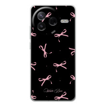 Чехол с бантиками на Сиви 4Про – Банты на черном