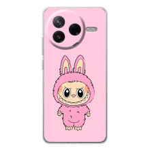 Чехол с Лабубу на Xiaomi Civi 4Pro (Розовый Лабубу)